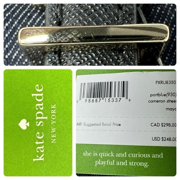 Kate Spade Navy Embellished Tote Bag - Picture 6 of 16